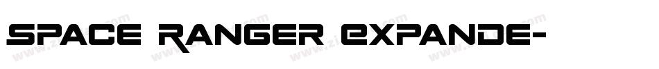 Space Ranger Expande字体转换